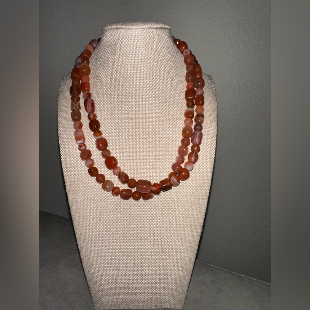 Hessonite Garnet Bead Necklace by Jay King